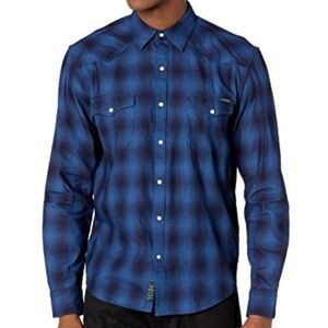 Lucky Brand Mesa Plaid Western Shirt, size XL